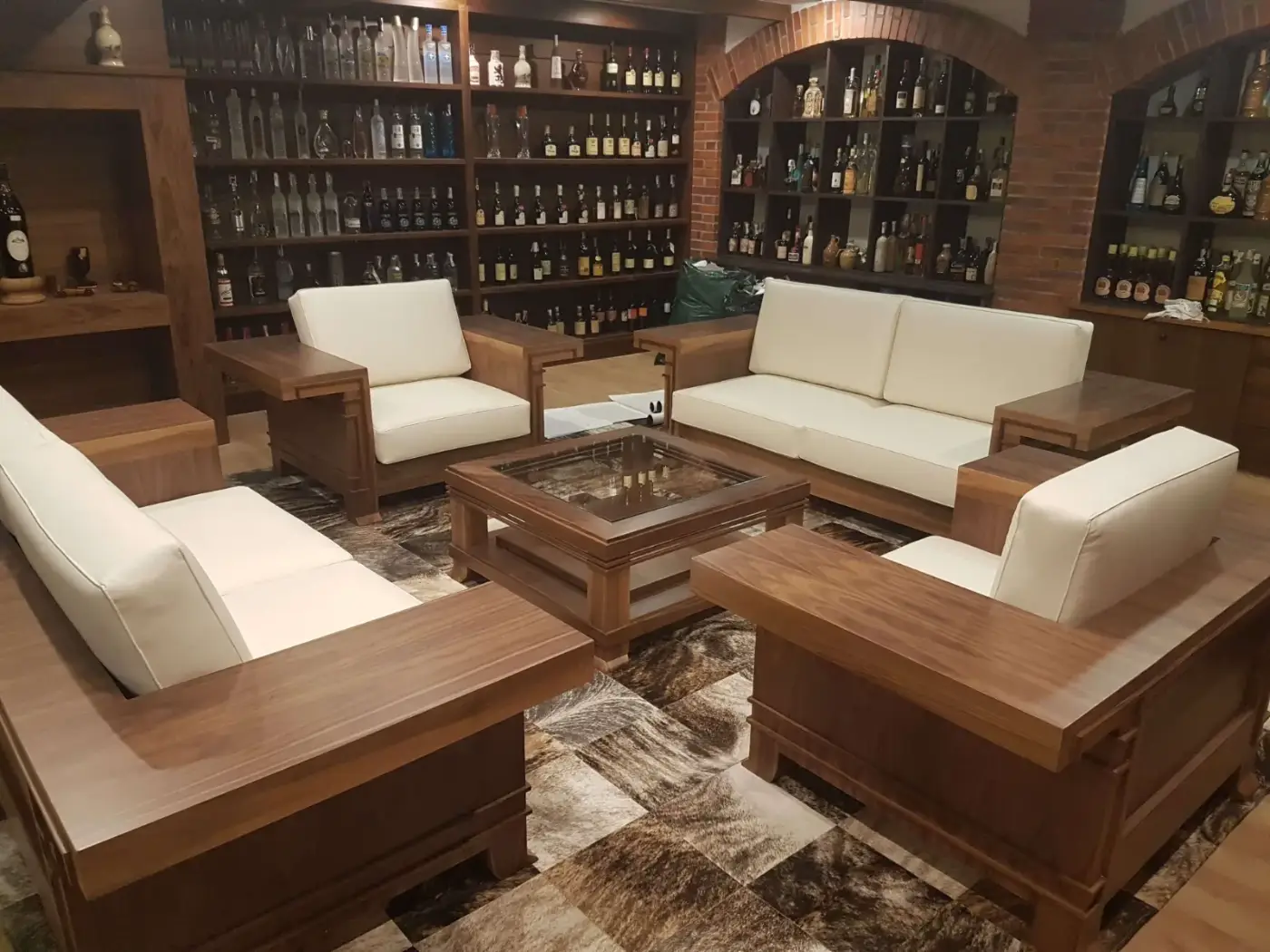Sofás blancos para hotel Fadesa